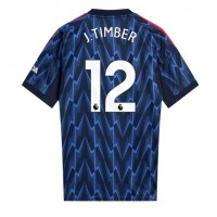 Arsenal Jurrien Timber #12 Fußballbekleidung Auswärtstrikot 2025-26 Kurzarm